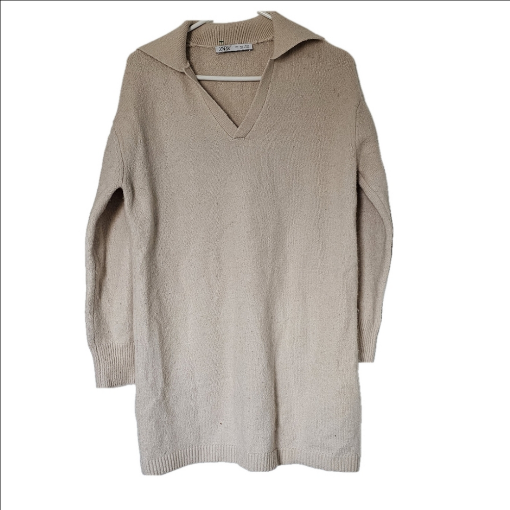 ZARA Women's Polo Sweater Dress
